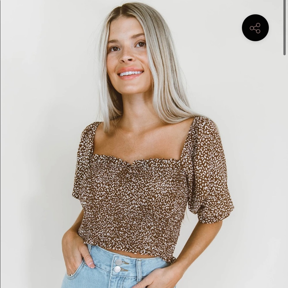 Nora Leopard Top